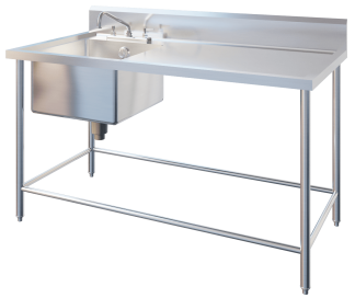 Single Sink Table - Left Hand Side