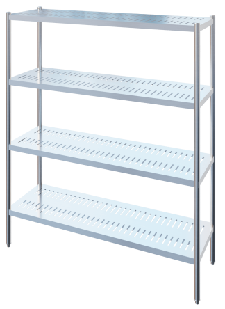 Slotted Shelf - 4 Tiers