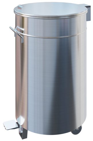 Mobile Garbage Bin With 2 Swivel Casters