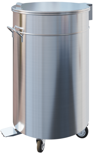 Mobile Garbage Bin With 4 Swivel Casters