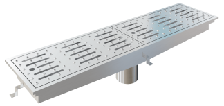 Floor Drain - Slotted - Rectangle Shape