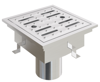 Floor Drain - Slotted - Square Shape